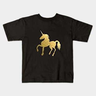 Golden Unicorn Power! Kids T-Shirt